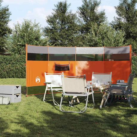 VidaXL Windschutzscheibe Camping wasserdicht 366x152x152 cm orange