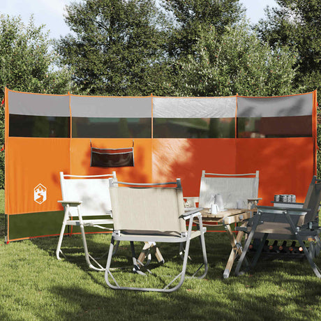 VidaXL Windschutzscheibe Camping wasserdicht 366x152x152 cm orange