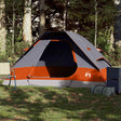 Vidaxx Kuppelzelt 2-Personen wasserdicht grau und orange
