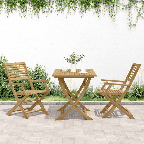 Vidaxl inklapbare stoelen 2 st 54,5x61,5x86,5 cm acaciahout