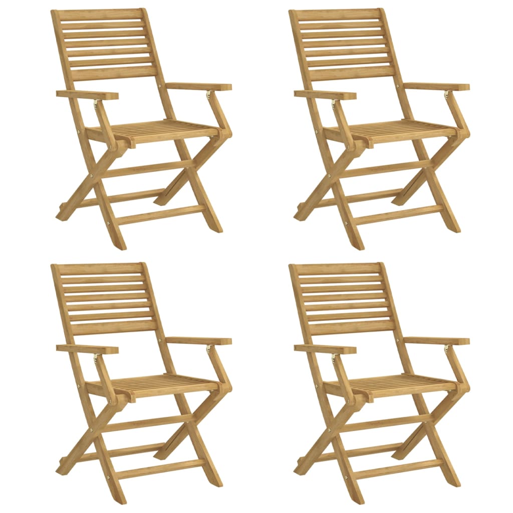 Vidaxl klapstoelen 4 stuks 54,5x61,5x86,5 cm massief acaciahout