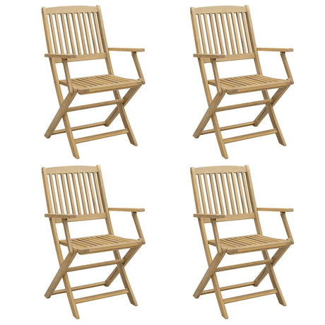 Vidaxl klapstoelen, 4 stuks, 57,5 x 54,5 x 90 cm, massief acaciahout