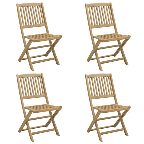 Vidaxl klapstoelen, 4 stuks, 57x49x90 cm, massief acaciahout