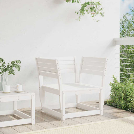 Vidaxl tuinstoel massief grenenhout wit