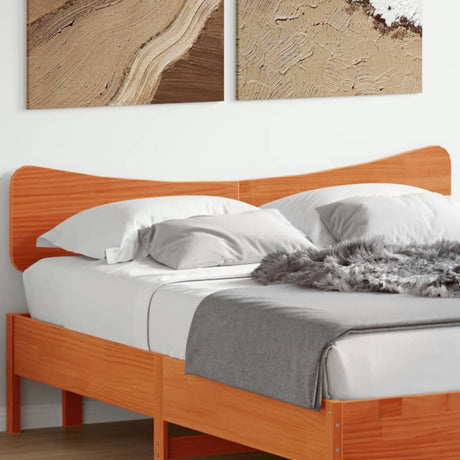 Vidaxl hoofdbord 160 cm massief grenenhout wasbruin