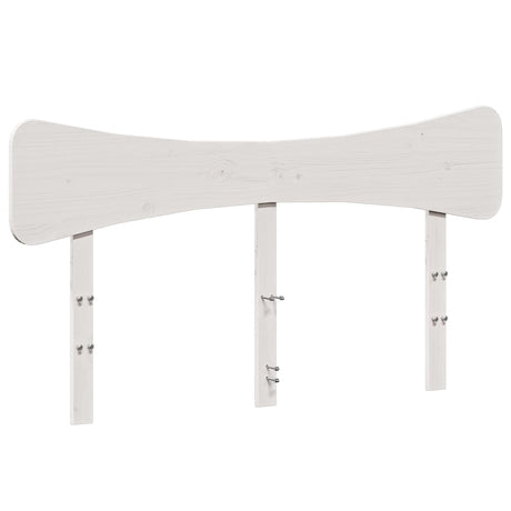 Vidaxl hoofdbord 150 cm massief grenenhout wit