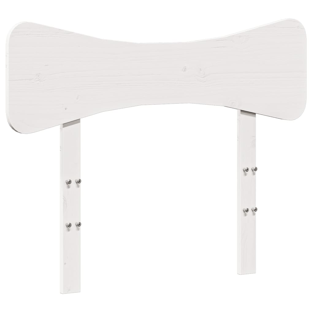 Vidaxl hoofdbord 100 cm massief grenenhout wit
