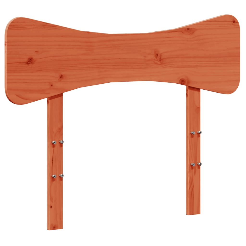 Vidaxl hoofdbord 75 cm massief grenenhout wasbruin