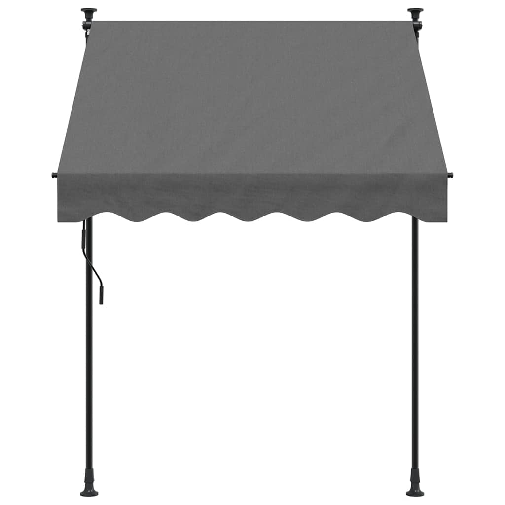 Vidaxx ausziehbare Markise 150x150 cm Stoff und Stahl Anthrazit