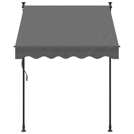 Vidaxx ausziehbare Markise 150x150 cm Stoff und Stahl Anthrazit