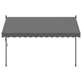 VidaXL Ausziehbare Markise 300x150 cm Stoff und Stahl Anthrazit