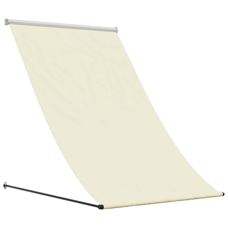 Vidaxl luifel uittrekbaar 100x150 cm stof en staal crèmekleurig
