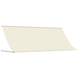 Vidaxx ausziehbare Markise 350x150 cm Stoff und Stahl cremefarben