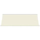 Vidaxx ausziehbare Markise 400x150 cm Stoff und Stahl cremefarben