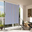 Vidaxxl Außenrollo 150x270 cm Stoff und Stahl blau und weiß