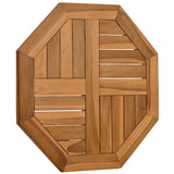 Vidaxl tafelblad achthoekig 50x50x2,5 cm massief teakhout