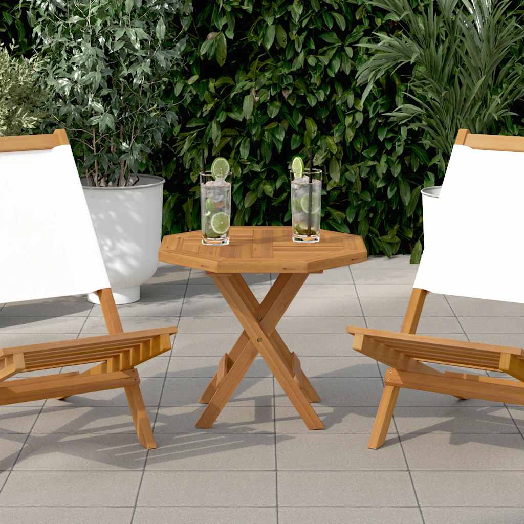 Vidaxl tafelblad achthoekig 50x50x2,5 cm massief teakhout