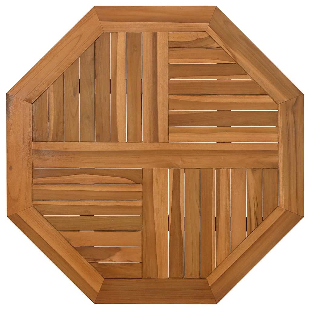 Vidaxl tafelblad achthoekig 60x60x2,5 cm massief teakhout