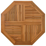 Vidaxl tafelblad achthoekig 60x60x2,5 cm massief teakhout