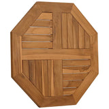 Vidaxl tafelblad achthoekig 60x60x2,5 cm massief teakhout
