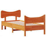 Vidaxl bedframe zonder matras massief grenenhout wasbruin 100x200 cm