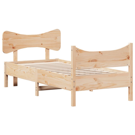 Vidaxl bedframe zonder matras massief grenenhout 75x190 cm
