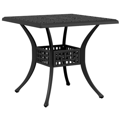 Vidaxl 3-delige bistroset gietaluminium zwart