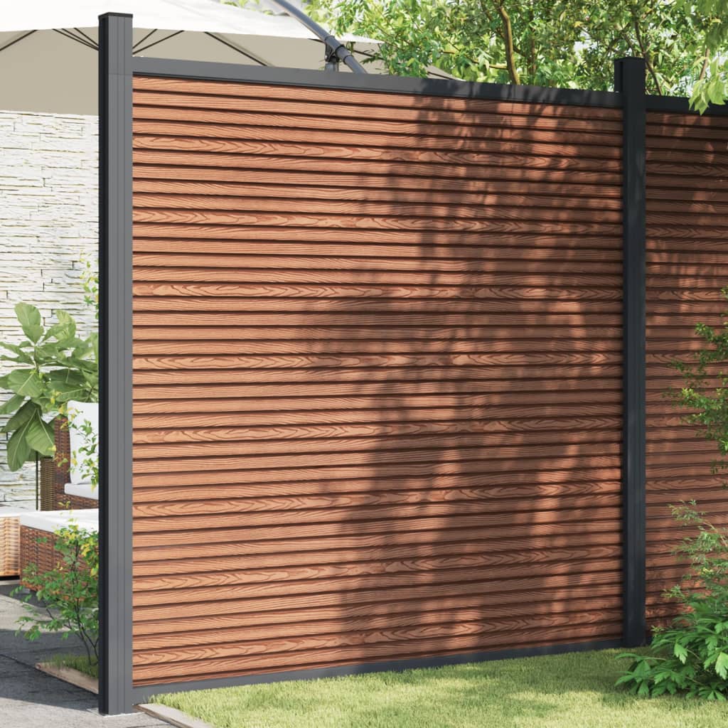 VidaXL Zaunelement 180x186 cm HKC braun