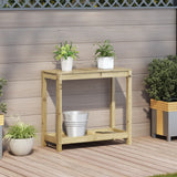 Vidaxx Pflanztisch mit Ablage 82,5x35x75 cm aus imprägniertem Kiefernholz