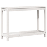 Vidaxx Pflanztisch mit Ablage 108x35x75 cm massives Kiefernholz weiß