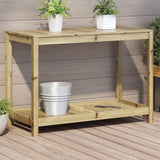 Vidaxx Pflanztisch mit Ablage 108x50x75 cm aus imprägniertem Kiefernholz