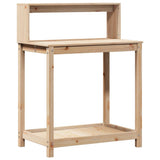 Vidaxx Pflanztisch mit Regalen 82,5x50x109,5 cm massives Kiefernholz