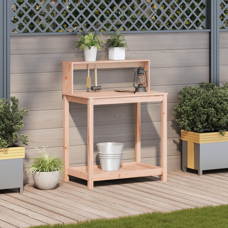 Vidaxx Pflanztisch mit Regalen 82,5x50x109,5 cm massives Douglas-Holz