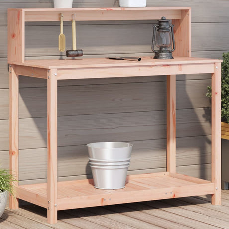 VidaXL Pflanztisch mit Regalen 108x50x109,5 cm aus massivem Douglas-Holz