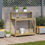Vidaxx Pflanztisch mit Regalen 108x50x109,5 cm aus imprägniertem Holz