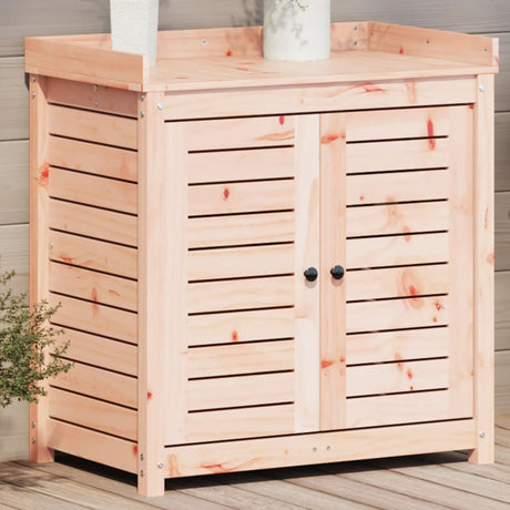 VidaXL Pflanztisch mit Regalen 82,5 x 50 x 86,5 cm, massives Douglas-Holz