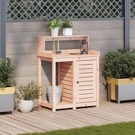 Vidaxx Pflanztisch mit Regalen 82,5x50x109,5 cm massives Douglas-Holz
