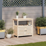 Vidaxx Pflanztisch mit Regalen 82,5x45x81 cm massives Kiefernholz