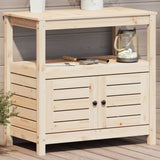 Vidaxx Pflanztisch mit Regalen 82,5x45x81 cm massives Kiefernholz