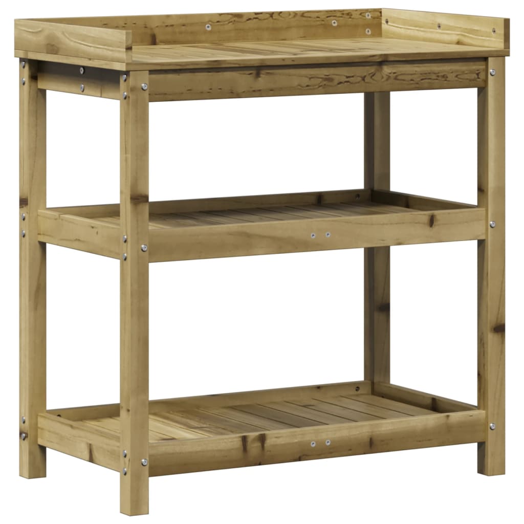 Vidaxx Pflanztisch mit Regalen 82,5x45x86,5 cm aus imprägniertem Holz