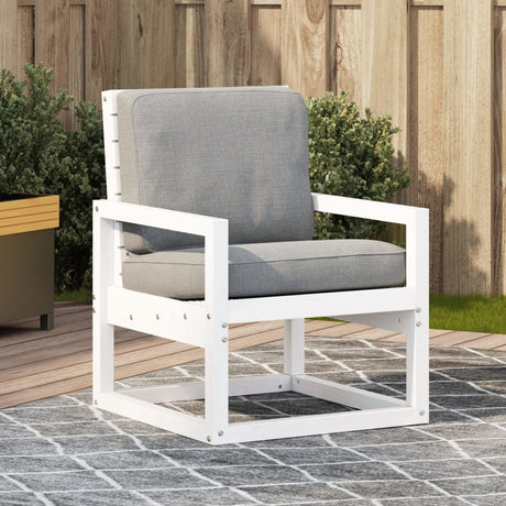 Vidaxl tuinstoel 57,5x63x76 cm massief grenenhout wit