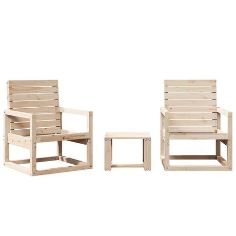 Vidaxl 3-delige loungeset massief grenenhout