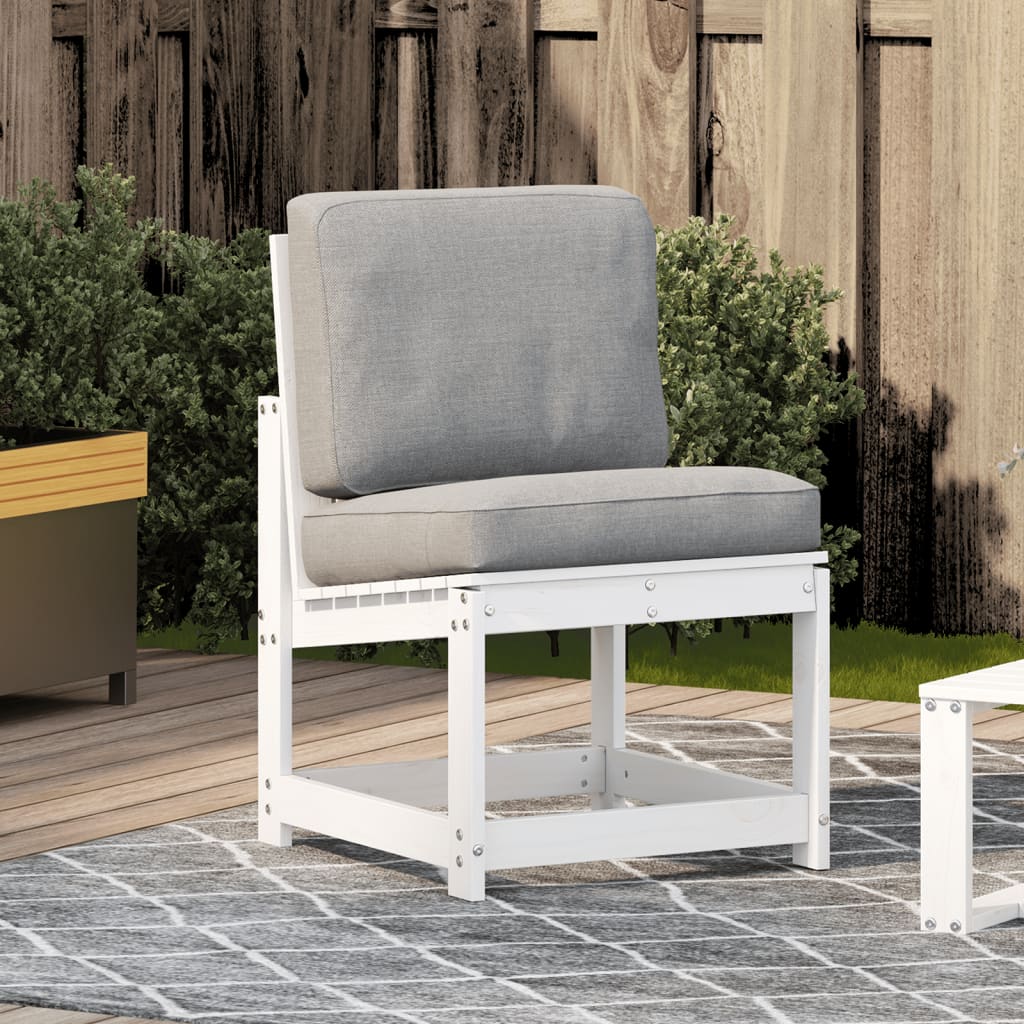 Vidaxl tuinstoel 50,5x55x77 cm massief grenenhout wit