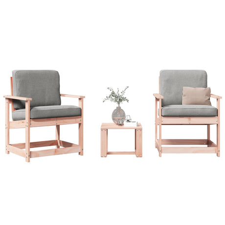 Vidaxl 3-delige loungeset massief douglashout