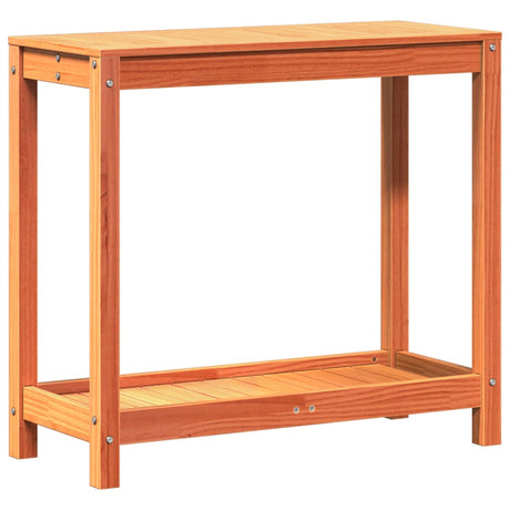Vidaxx Pflanztisch mit Ablage 82,5x35x75 cm massives Kiefernholz, waschbraun