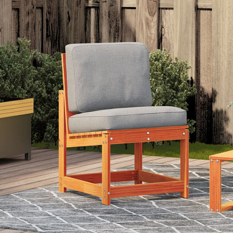 Vidaxl tuinstoel 50,5x55x77 cm massief grenenhout wasbruin