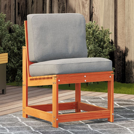 Vidaxl tuinstoel 50,5x55x77 cm massief grenenhout wasbruin