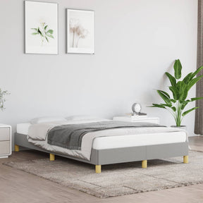 Vidaxl bedframe stof lichtgrijs 120x190 cm