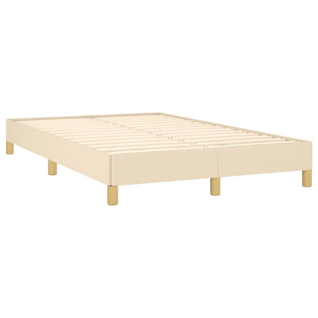 Vidaxl bedframe zonder matras 120x190 cm stof crèmekleurig