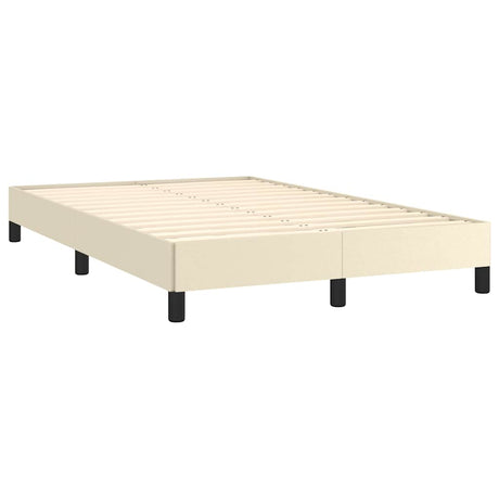 Vidaxl bedframe zonder matras 120x190 cm kunstleer crème